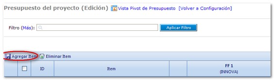 Agregar Item