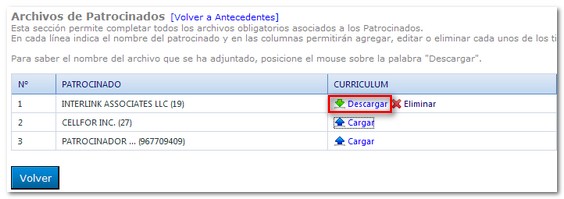 descarga