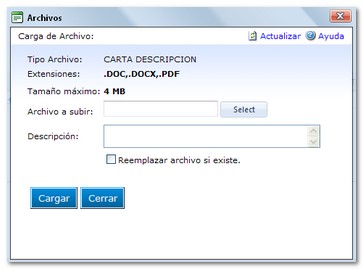Cargar documento
